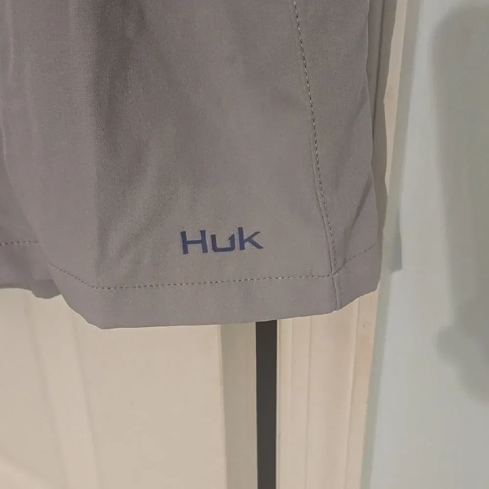 Huk Men's Gray Swim Shorts